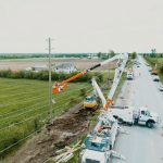 Hydro One crews replace over 40 poles and rebuild main power line that energizes Carleton Place