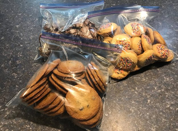 A peek at some of the variety of cookies