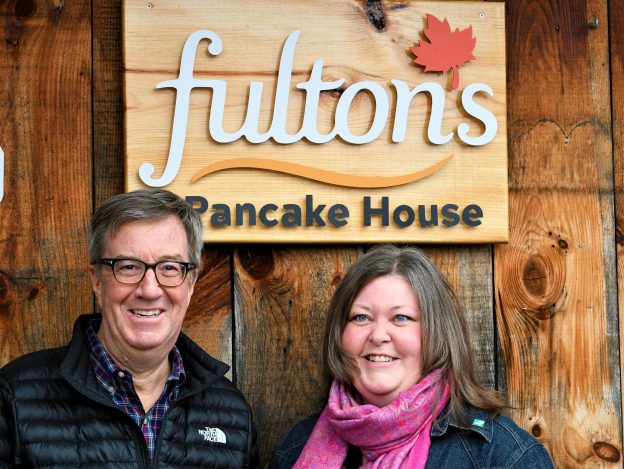 Mississippi Mills Mayor and Ottawa Mayor at Fulton's Pancake House.