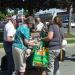 Sun and warmth enticed a crowd to annual book sale