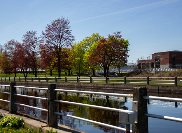 Rideau Canal where the Victoria Park campground