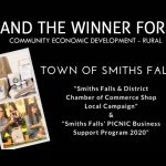 Smiths Falls’ shop local programs receive award recognition for excellence in economic development