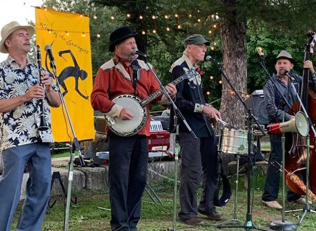 King of the Swingers at the first Music by the Basin