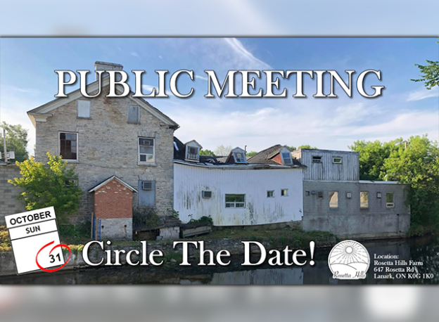 Public meeting October 31. Circle the date!