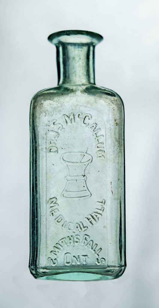 Dr. J. S. McCallum, Medical Hall bottle