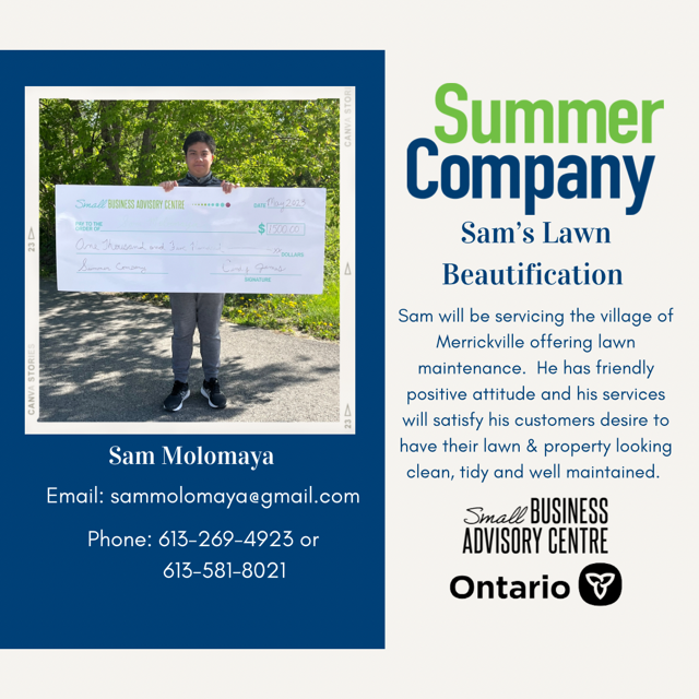 Summer Company - Sam