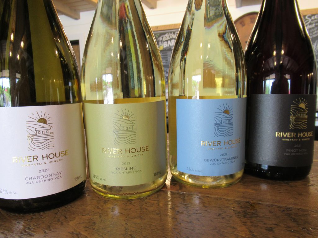 River House Vineyard & Winery wine selection