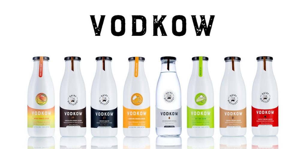 Variety of Vodkow beverages. 