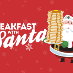Celebrate the Holiday Season with breakfast with Santa at Pierce’s Corner Hall!