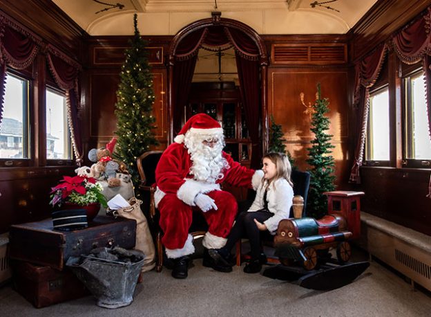 Santa at the RMEO's North Pole Express.