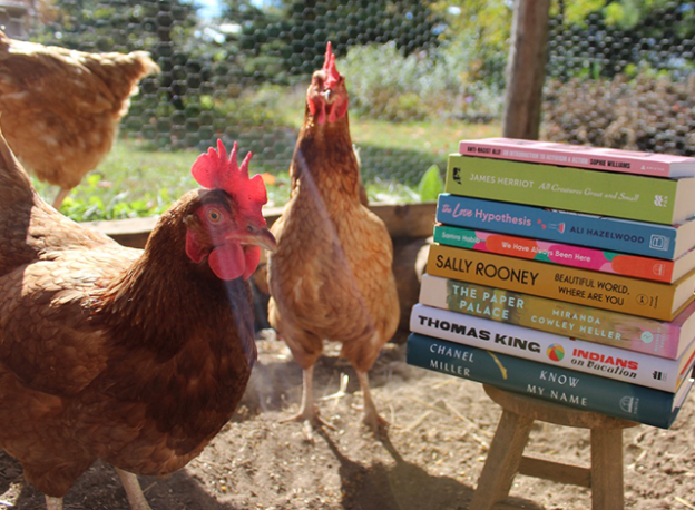 Chickens with Books