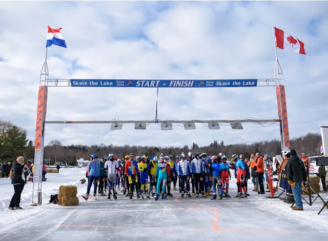 skate-the-lake Start of the only 100-kilometre