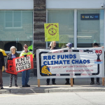 Local action on “Fossil Fools Day” contributes to RBC announcements