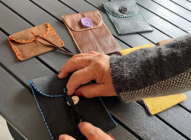 Maggie Stewart beading Hand beading