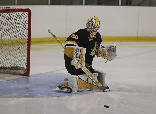 Ethan Morrow, Smiths Falls Bears goalie.