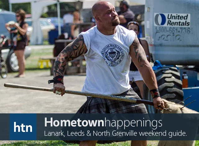 Photo credit: North Lanark Highland Games , one of the happenings listed.