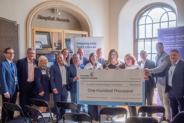 Smiths Falls Hyundai, and Brockville Hyundai join Hyundai Hope on Wheels.