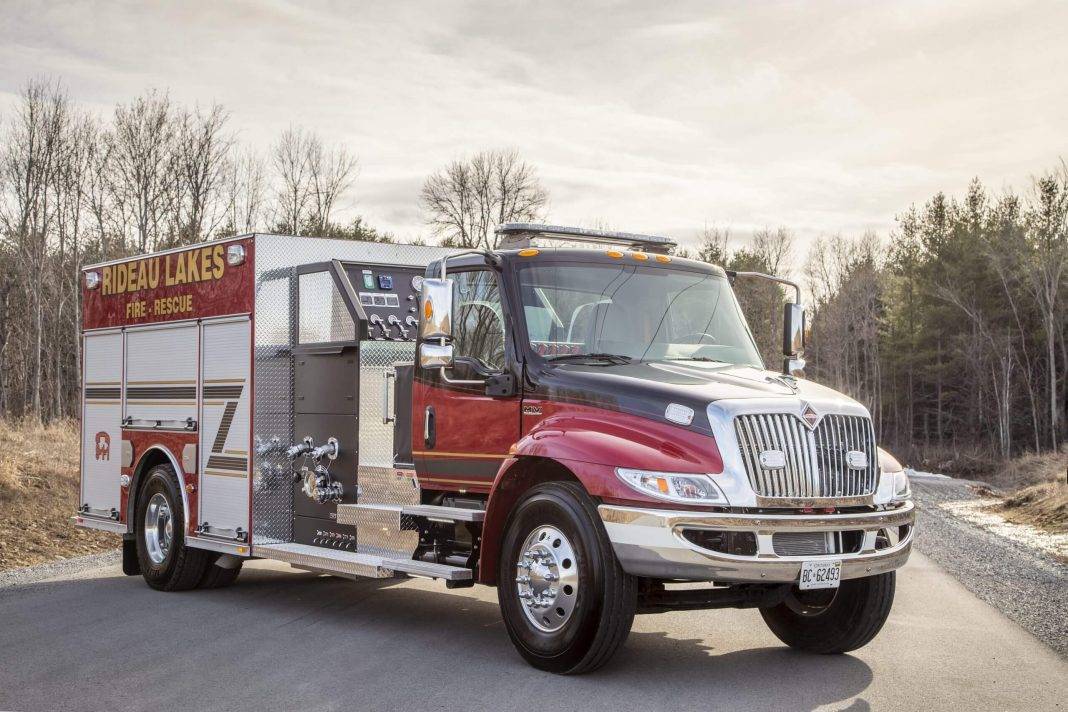 Rideau Lakes Fire Department respond to fire on Chantry Road.