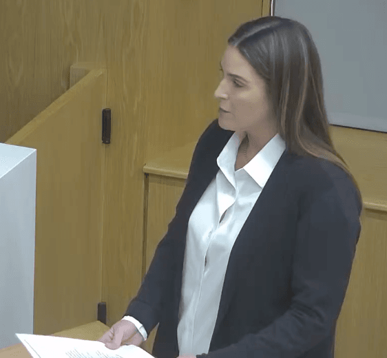 Abby of KHSC talks Smiths Falls residents at Kingston Hospital